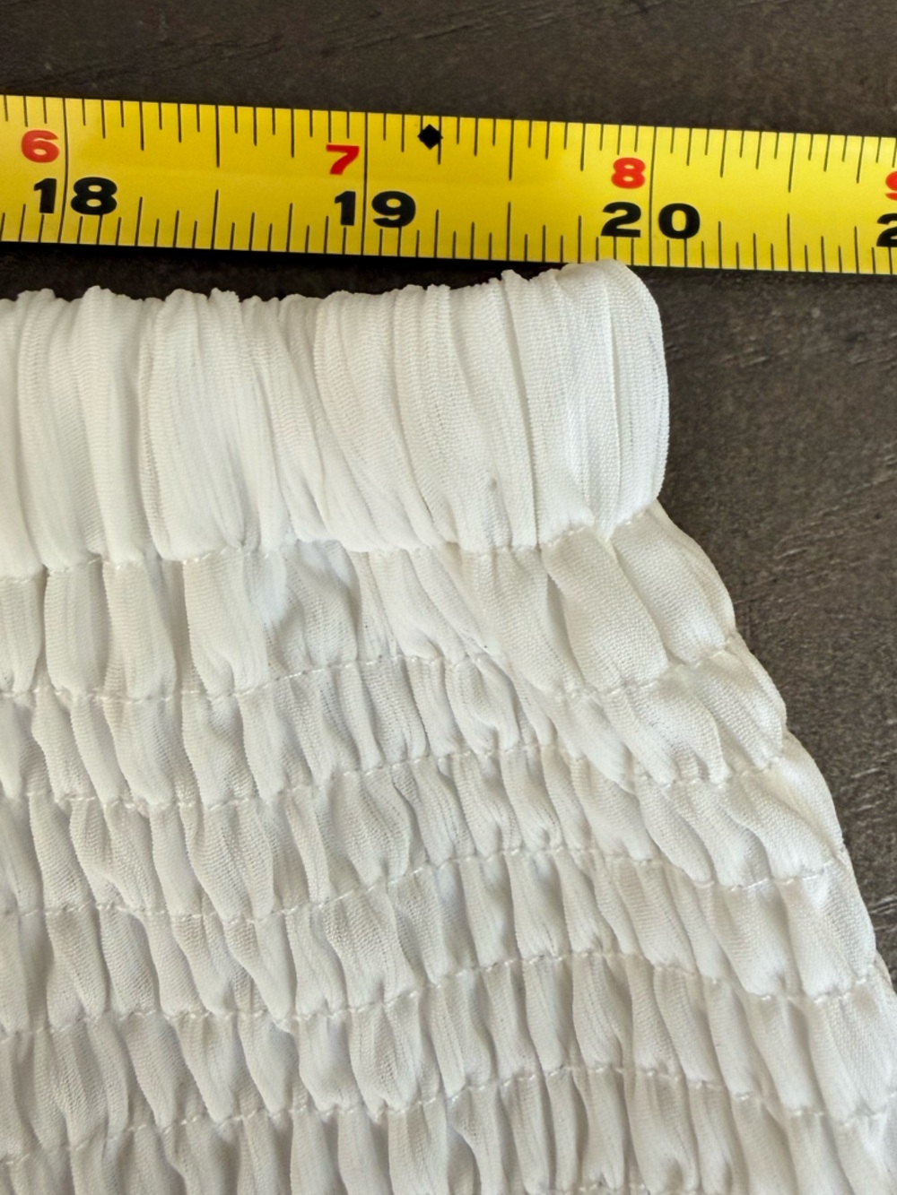 Women’s White Smocked Waist Tiered Maxi Skirt Size Medium Boho Summer Long - Picture 13 of 15